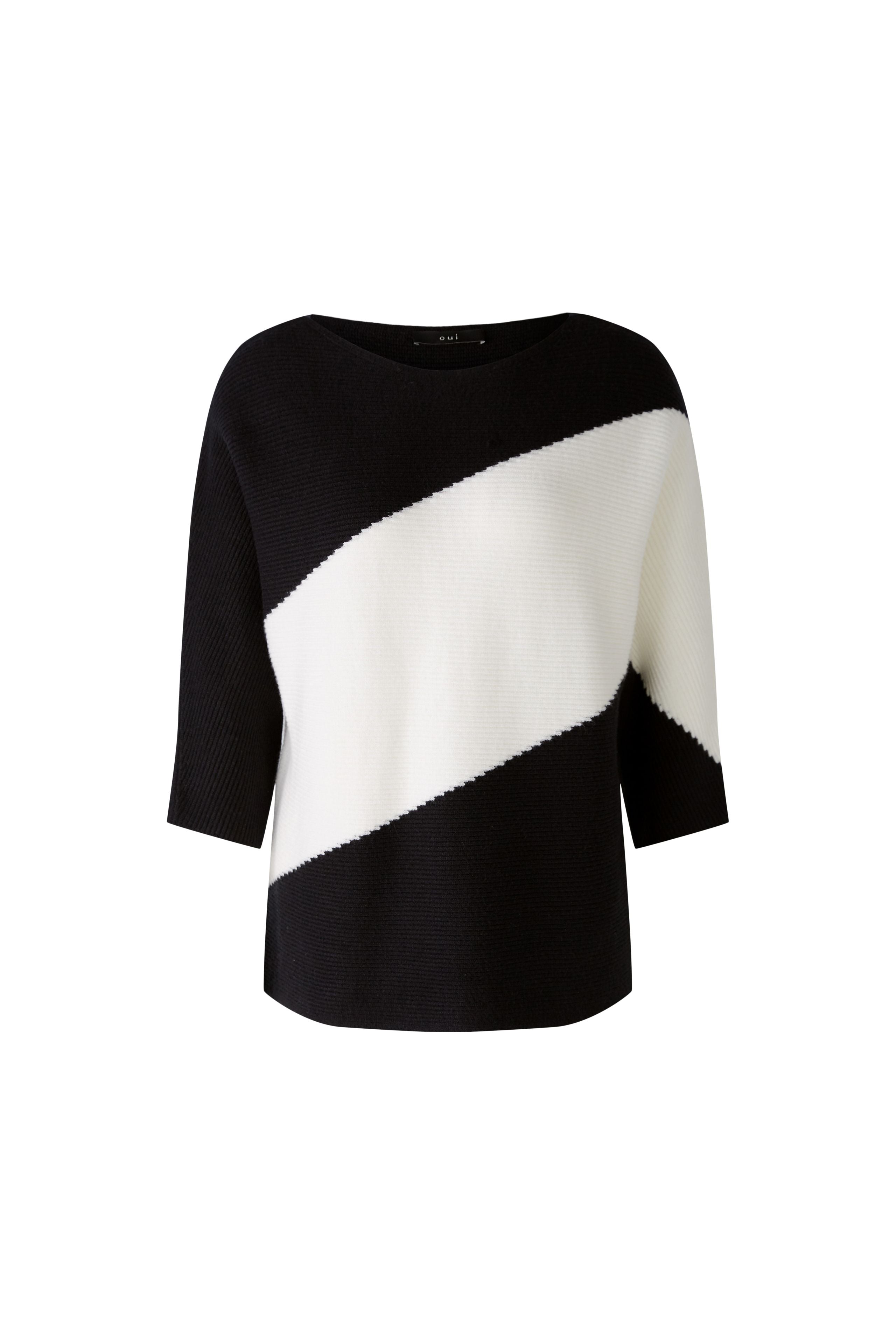 Oui Colour Block Pullover Sweater