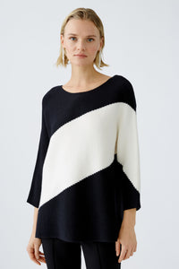 Oui Colour Block Pullover Sweater