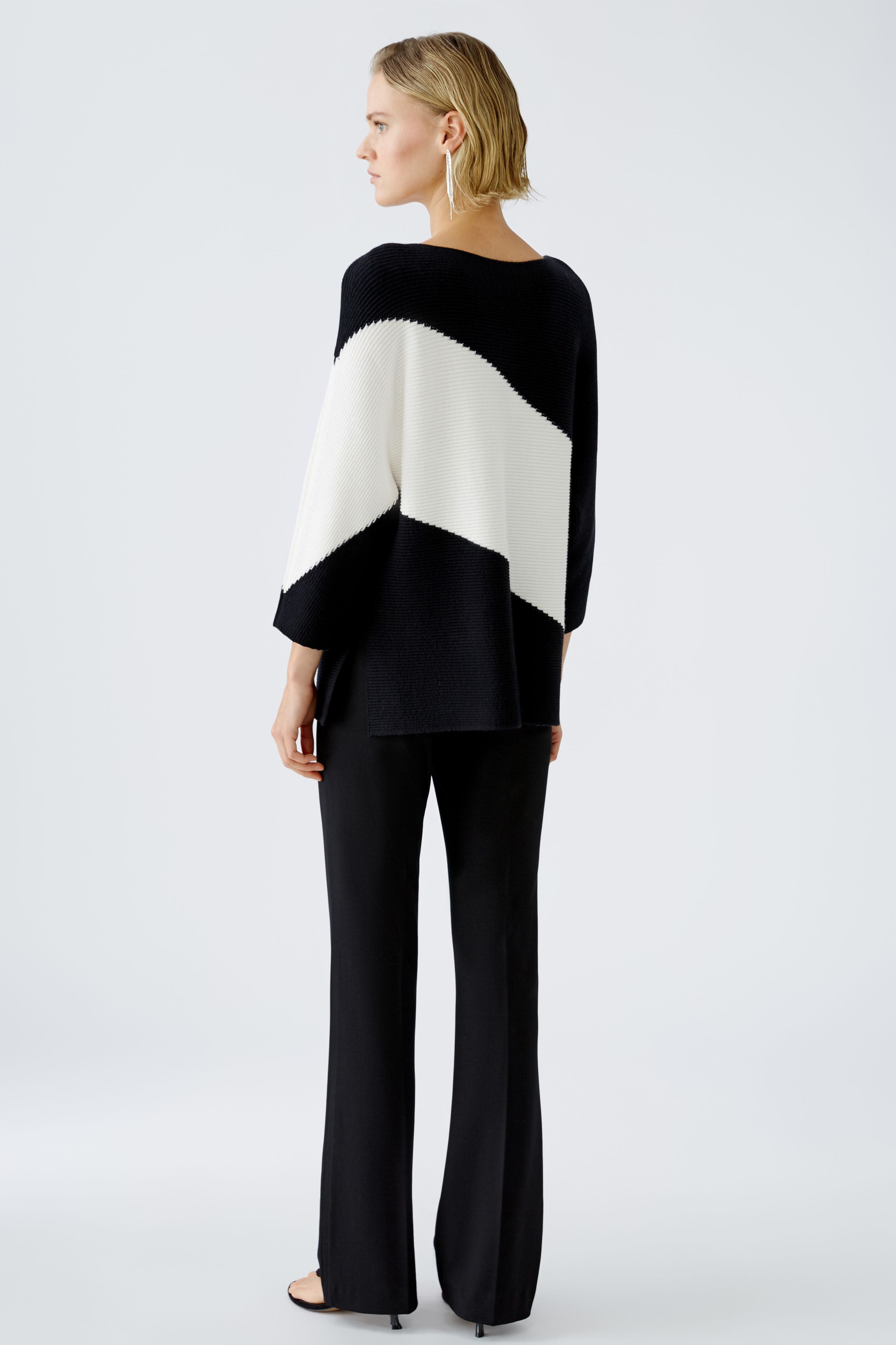 Oui Colour Block Pullover Sweater