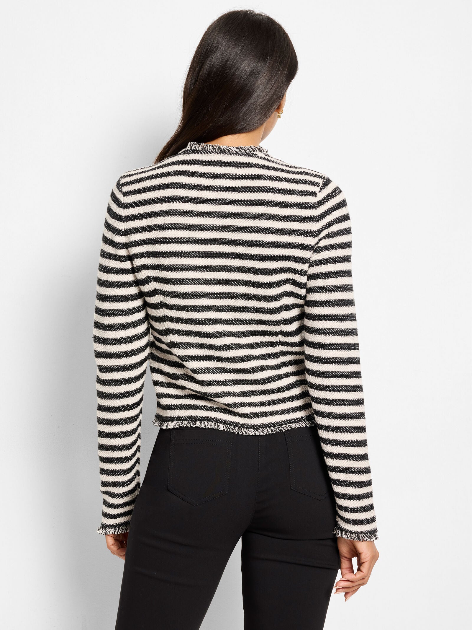 Nic & Zoe Stripe Knit Jacket