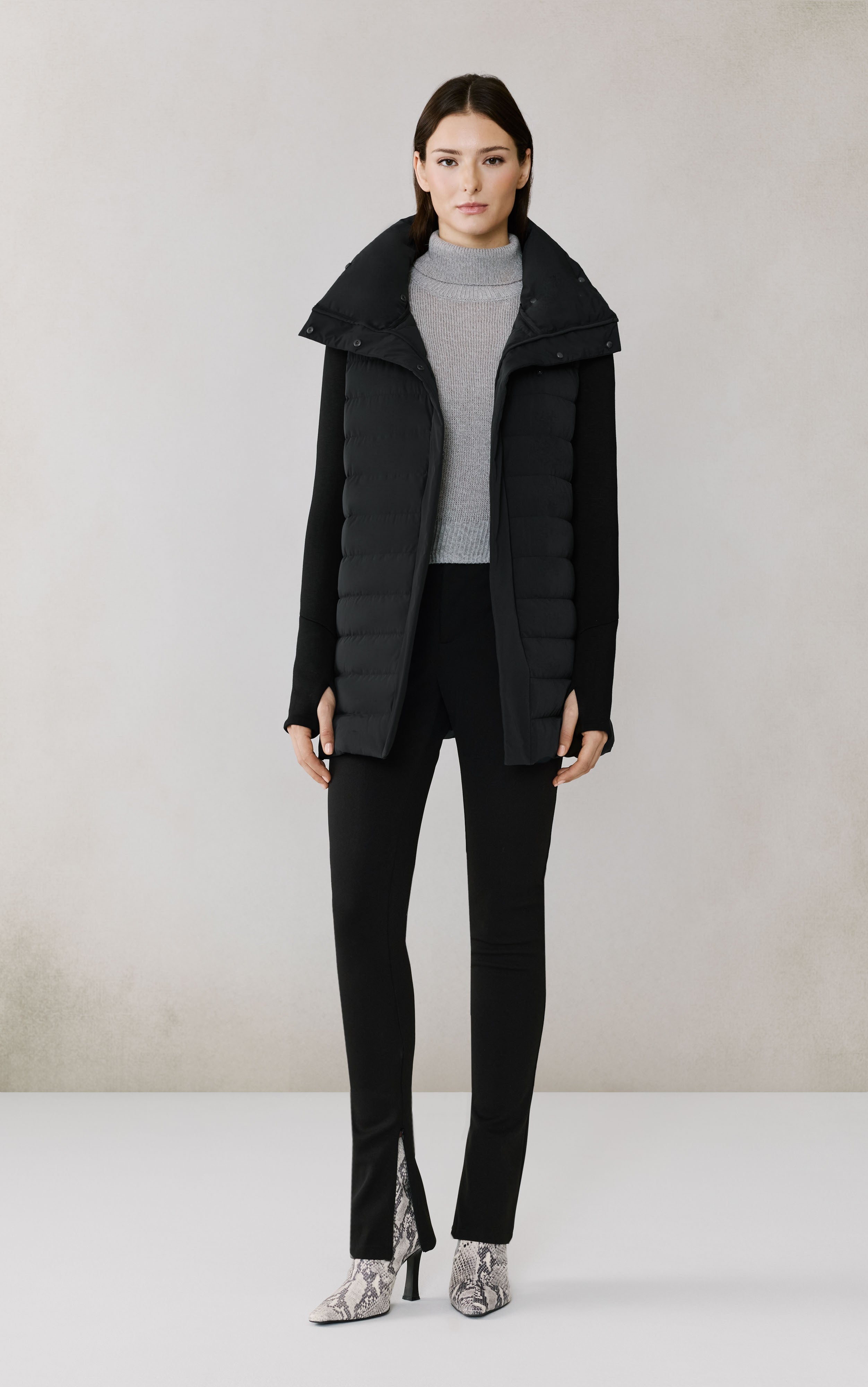 Soia & Kyo Mixed Media Coat