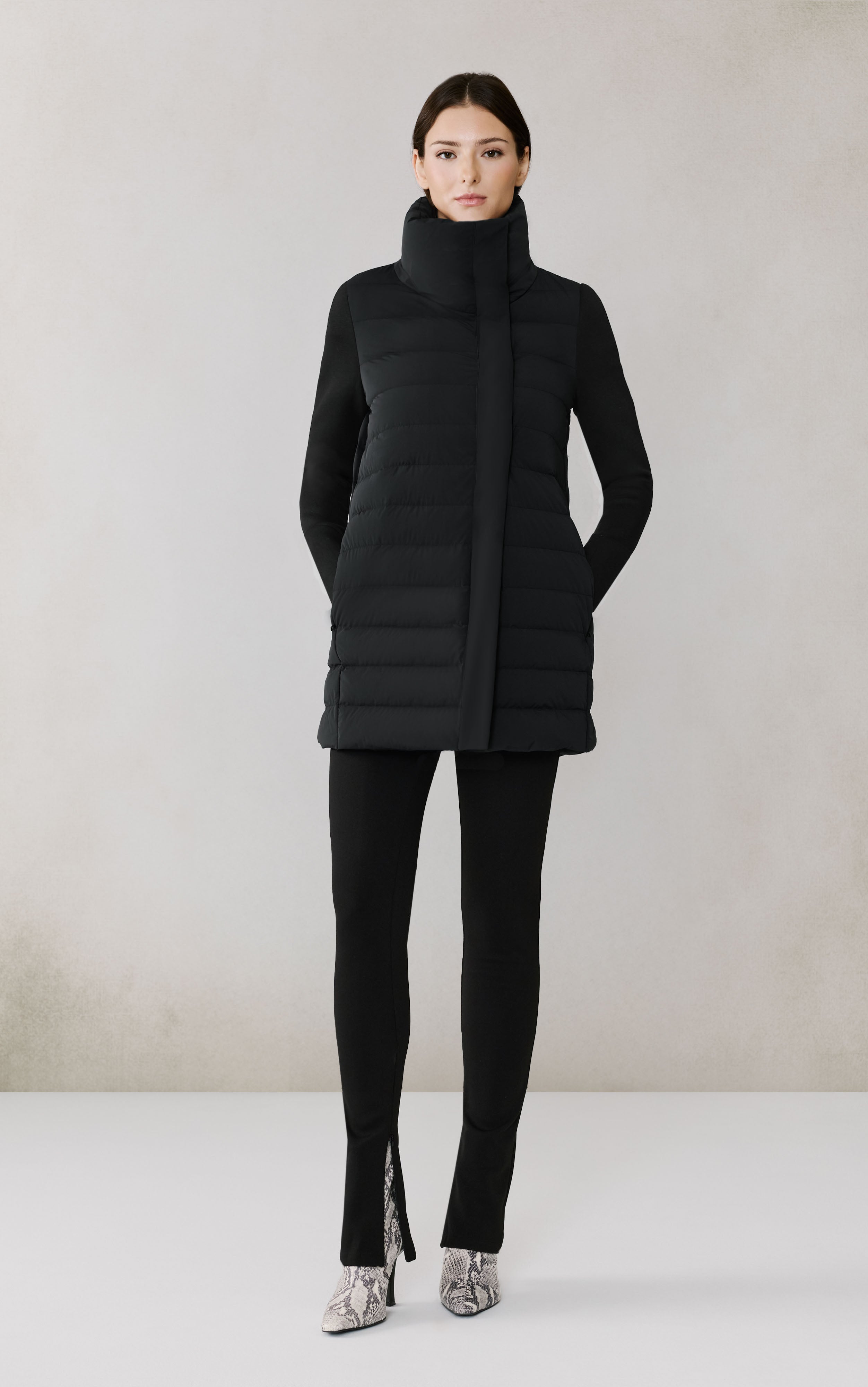 Soia & Kyo Mixed Media Coat