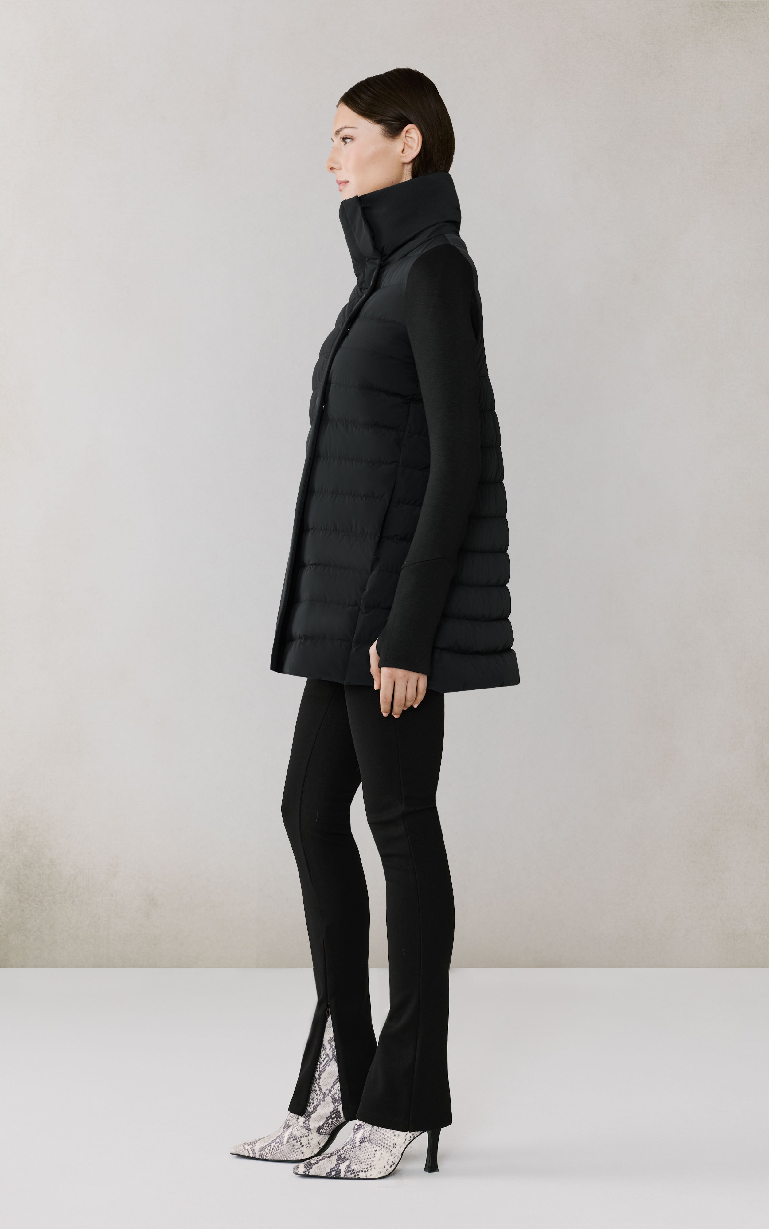 Soia & Kyo Mixed Media Coat