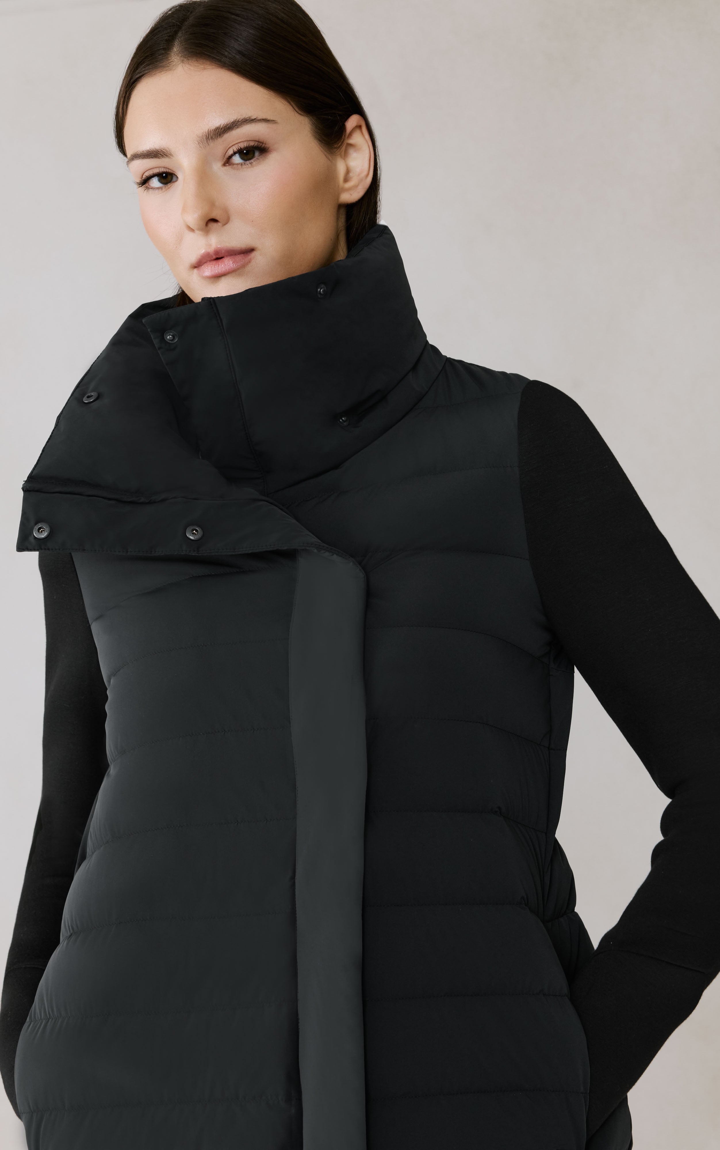 Soia & Kyo Mixed Media Coat