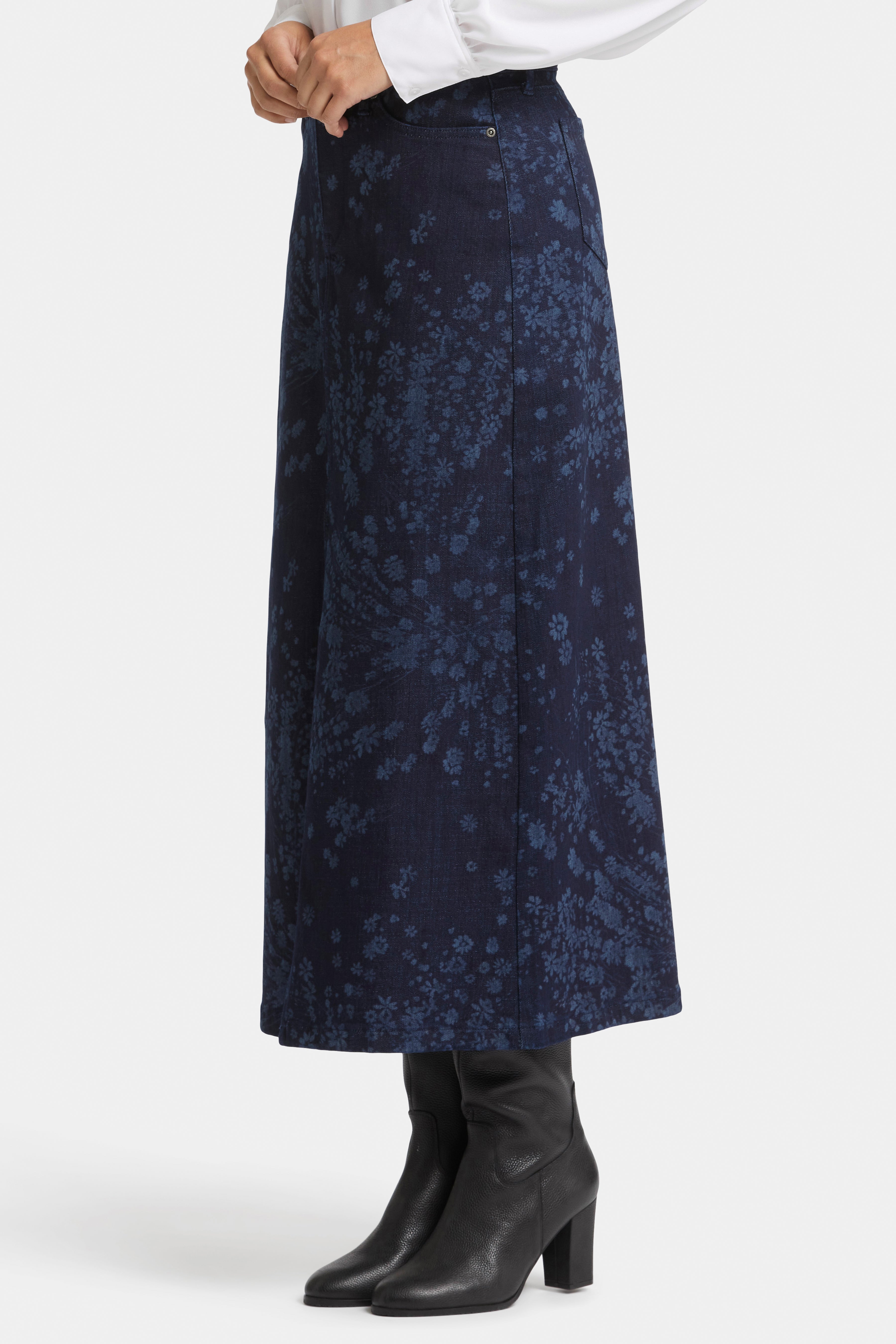 NYDJ Midi Denim Skirt