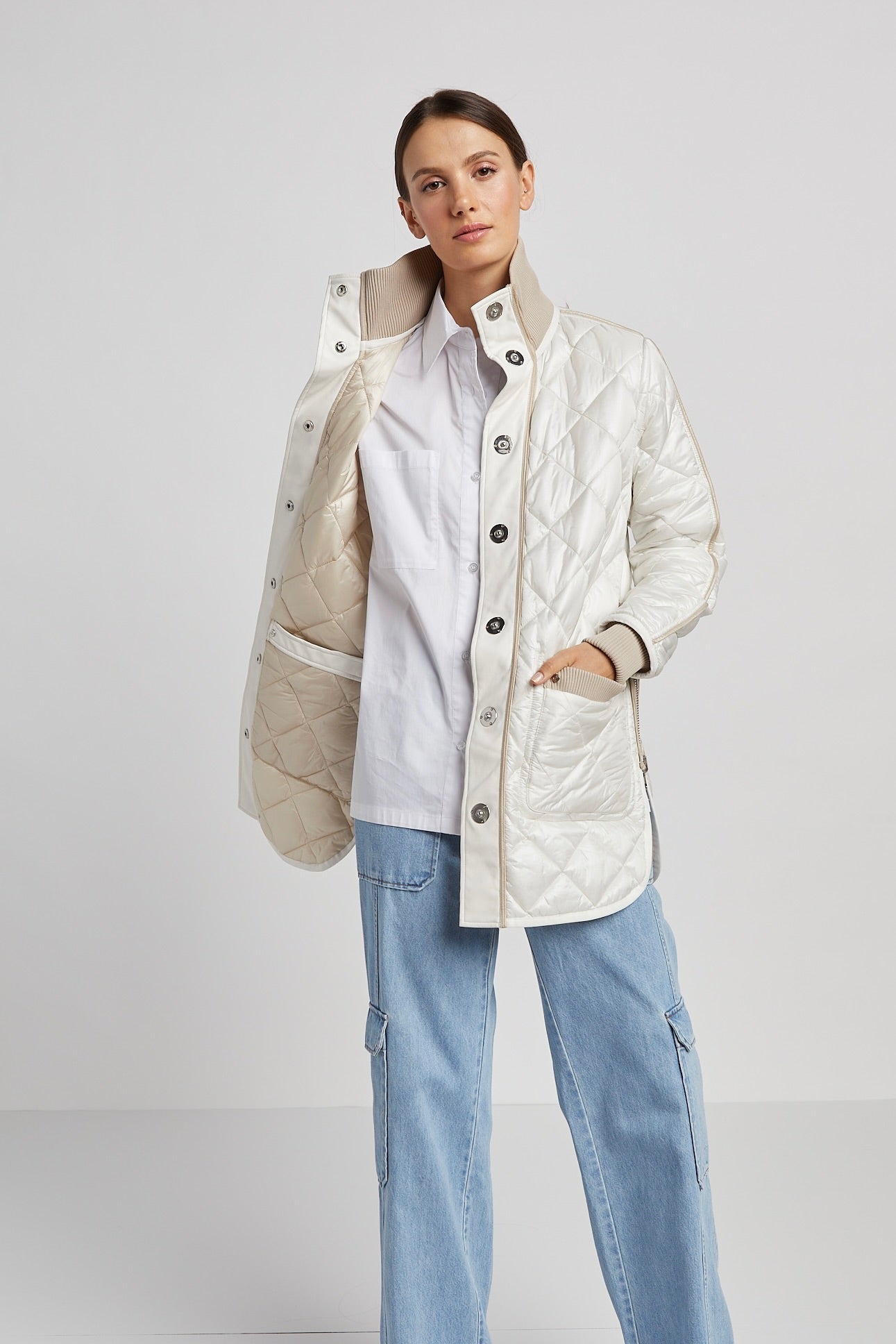 Adroit Nadine Reversible Quilted Coat