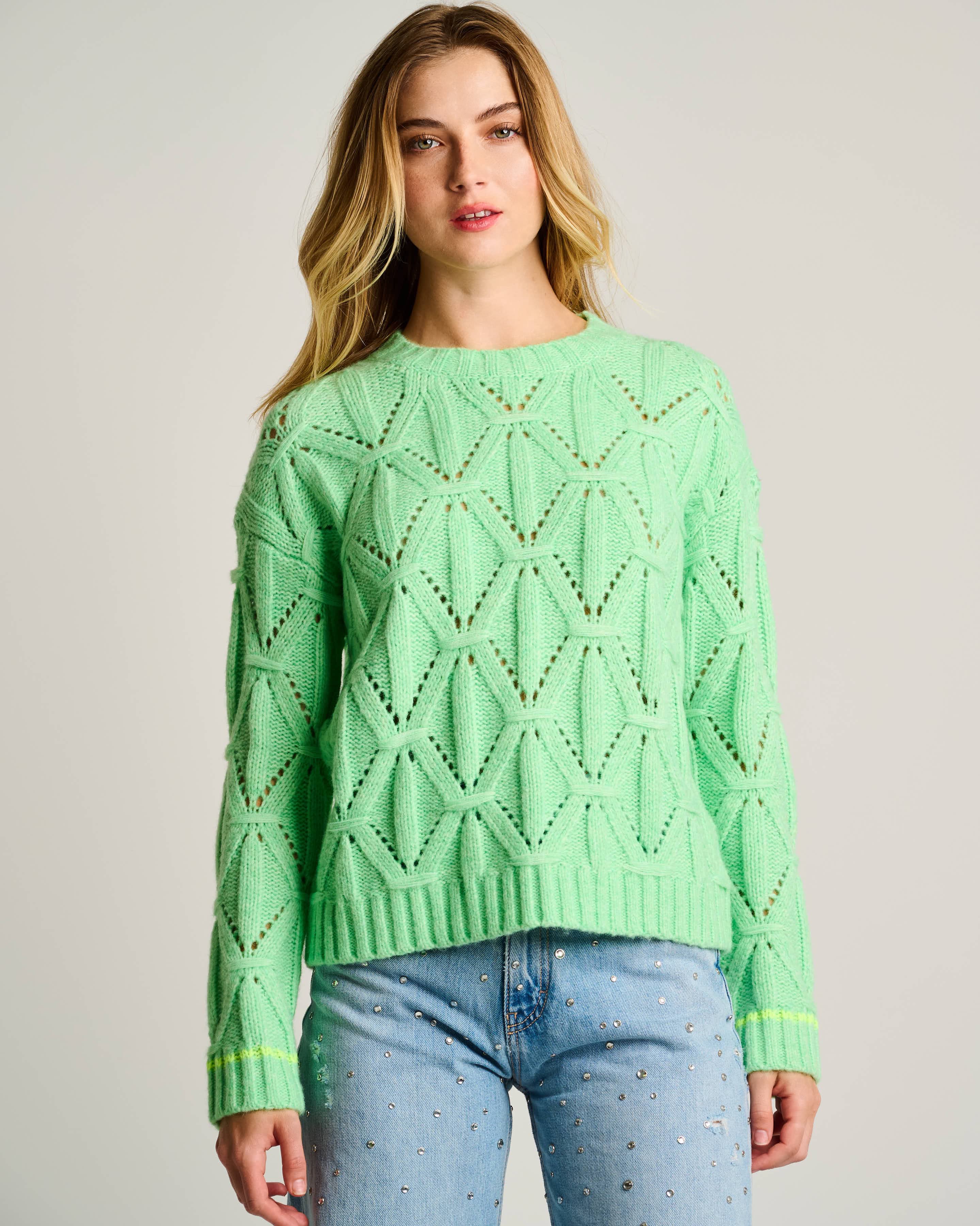 Lisa Todd Cable Crew Sweater