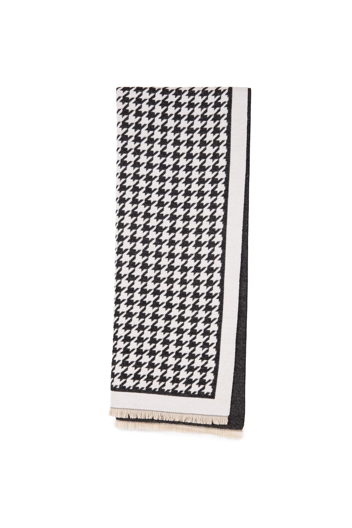 Peruzzi Houndstooth Oversized Scarf