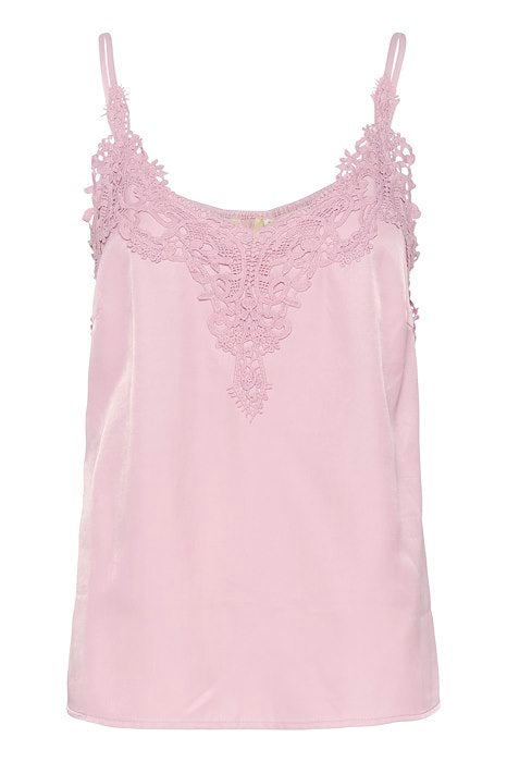 Cream Lace Trim Camisole