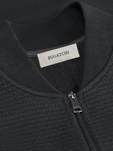 Bugatchi Mens Knit Bomber Zip Cardigan